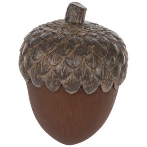 large metal decorative acorns